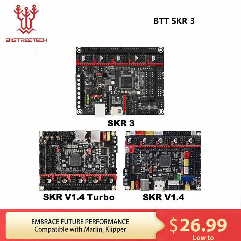 Материнская плата BIGTREETECH SKR V1.4 Turbo BTT SKR 3  детали для 3D-принтера MKS GEN TMC2209 TMC2208 Ender3 V2, обновление для Voron 2.4 DIY