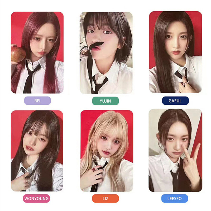 6pcs KPOP IVE I'VE MINE Photocard Albums Lomo Card Wonyoung Photo Postcard Collectible Card for Fans Gift