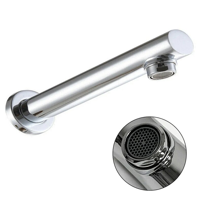 Brass Chrome Tub Shower Spout Cold Tap Bathtub Faucet Spout Replacemence In-Wall