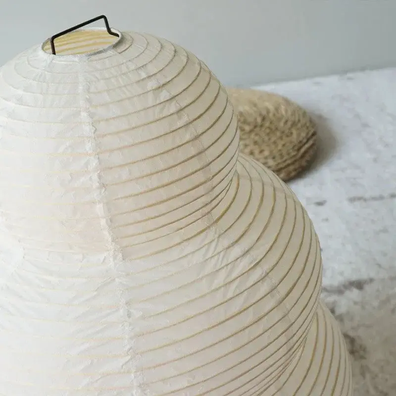 Art Xuan lampada da scrivania in carta minimalista creativo Retro pupazzo di neve lampade da comodino da pavimento sala da tè Homestay sala studio atmosfera luce