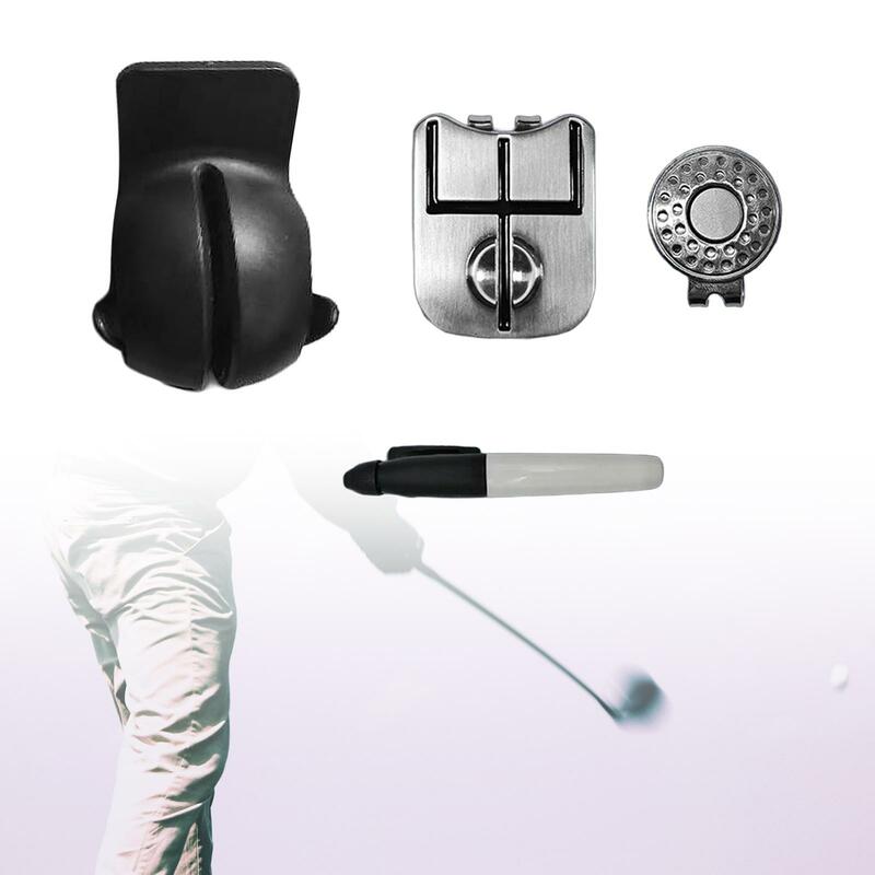 Juego de marcas de pelota de Golf, accesorios de Golf compactos, regalo para deportes al aire libre Premium