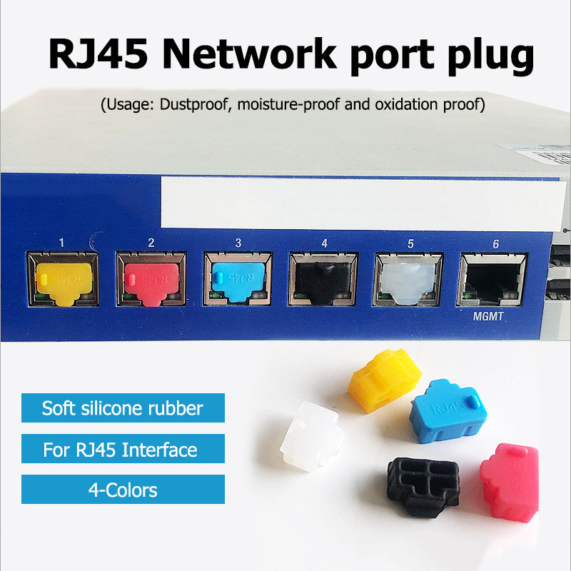 1/5/10/20pcs RJ45 interfejs sieciowy korek przeciwpyłowy notebooka uniwersalny Port komputera wodoodporna pokrywa