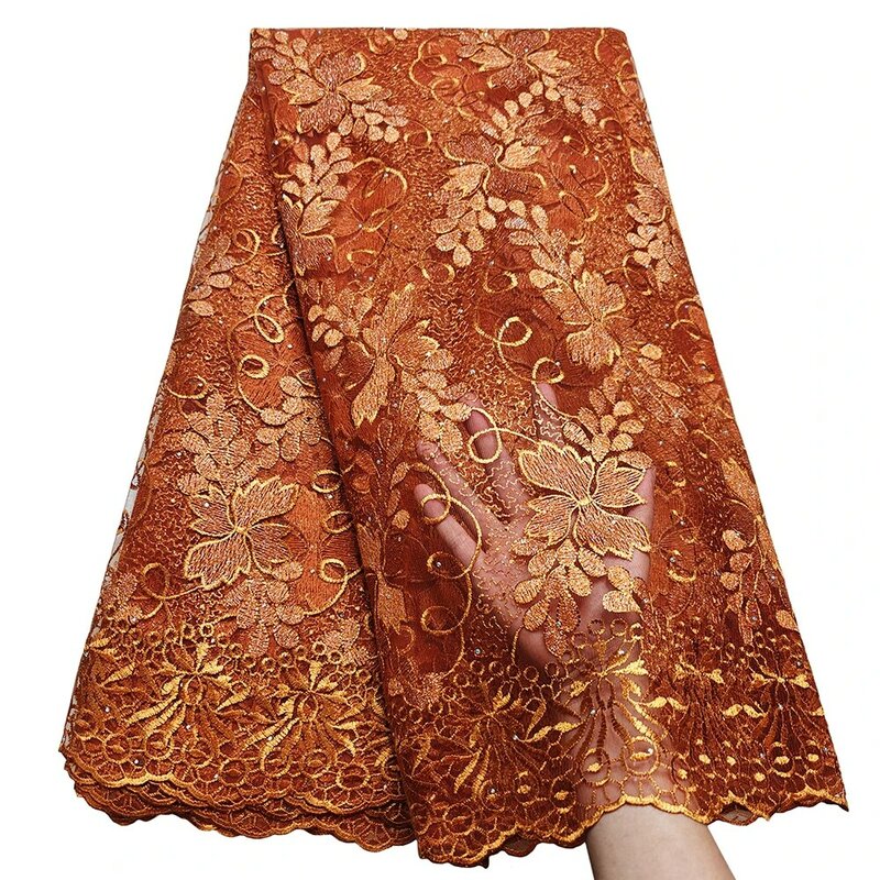 Элегантная африканская кружевная ткань Bestway, 5 ярдов, высокое качество, стандартное мягкое французское Тюлевое нигерийское Свадебное женское кружевное платье