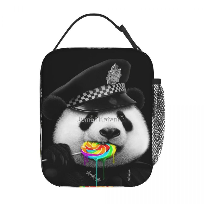 LOLLYPOP COP Insulated Lunch Bag Personalized With Zipper Mesh Bag School Multi-Style