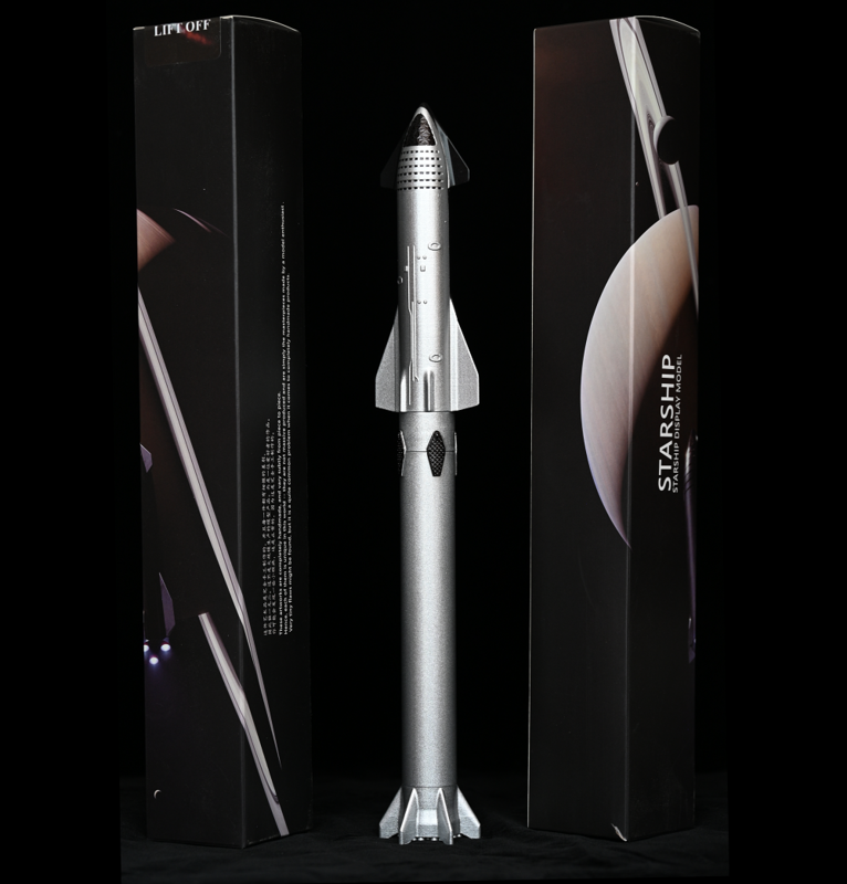 SpaceX Starship Rocket Model, Super Heavy Rocket BFR, exquisito modelo de decoración, adornos de escritorio de oficina, regalo de cumpleaños