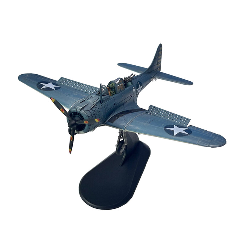 Avión militar de Metal fundido a presión, juguete de regalo, bombardero de buceo sin daños, escala 1:72, 1/72, WWII SBD Midway