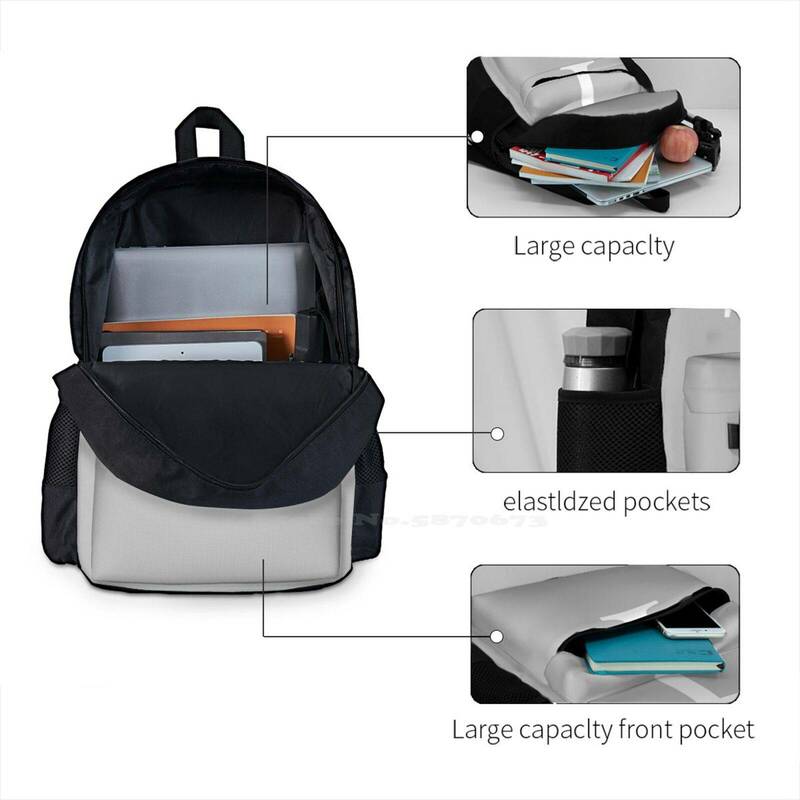 Mochila básica con monograma para estudiante universitario, bolsa de viaje para portátil, minimalista, color gris plateado y plateado