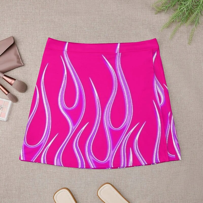 女性用ミニスカート,ショートスカート,ピンクとパープル,2023