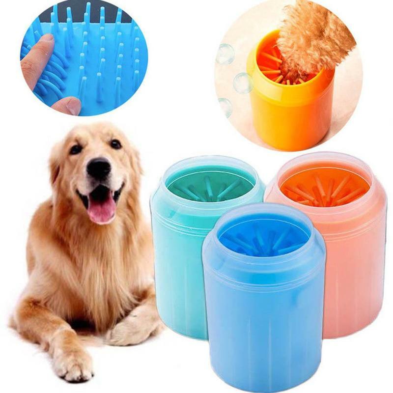 Portátil Silicone Dog Paw Cleaner, Pet Foot Washer, Macio e Suave Limpa Copo, Lavadora rápida, Escova de limpeza suja do pé do gato