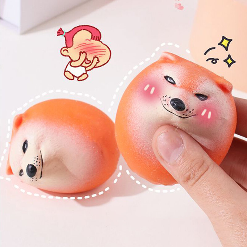 Dekompresyjne psie jajka miękki klej powolne powracanie do kształtu lalka zabawka urocza zabawna sztuczka prezent Fidget zabawki stresowe