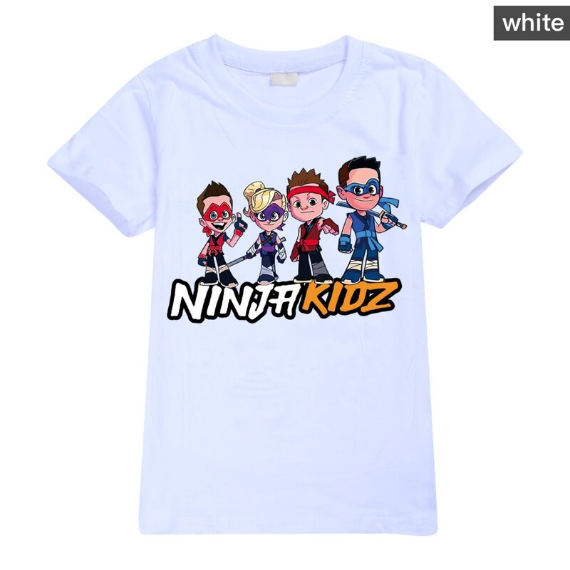 NINJA KIDZ Boy Summer Clothes SPY Ninjas Teen Boys Clothing Cotton Boys Tshirt Boutique Kids Clothing O-Neck girls Tops Shirt