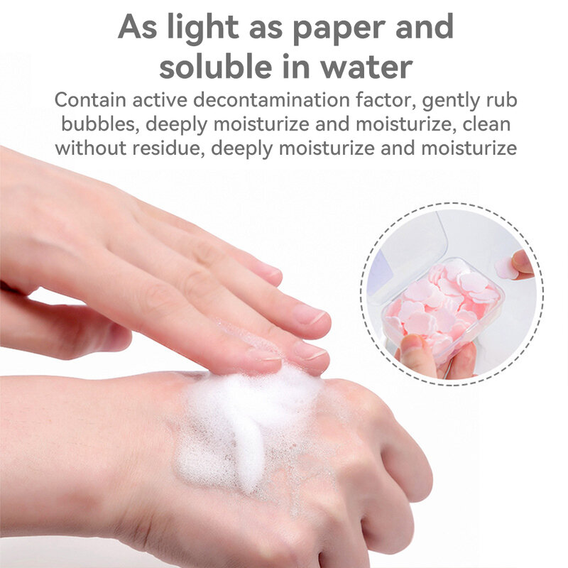 Papel de jabón desechable para lavado de manos, hoja de limpieza perfumada, espuma de rebanada