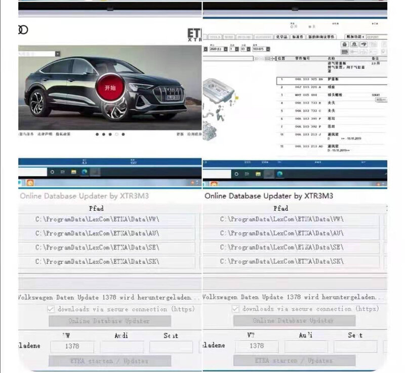أحدث إصدار لعام 2023 من مجموعة ET KA 8.5 قطع غيار إلكترونية للسيارات دعم ForV/W + AU // DI + SE // AT + SKO // DA برامج إصلاح السيارات