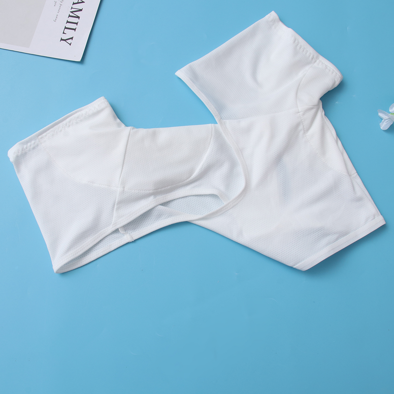 1 шт., Подмышечные прокладки для жилета от пота, Короткие дышащие удобные для девушек и женщин (Размер M Белый)