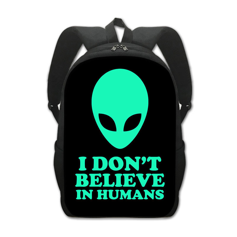 Ransel motif Alien lucu untuk pelajar anak laki-laki perempuan ransel Ufo tas sekolah anak-anak untuk Remaja tas buku Laptop hadiah