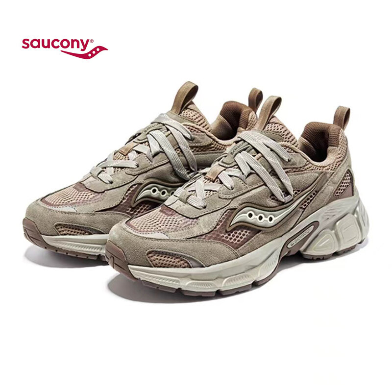 Saucony Men Women Sneakers 2K CAVALRY Casual Shoes Fashion Chunky Sneakers Woman Thick Sole Retro Sport Shoes Bread Shoes