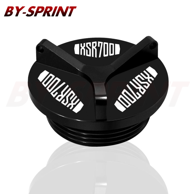 XSR700 Motorcycle M27*3 Engine Oil Cup Cover Oil Filler Drain Plug Sump Nut Cap For Yamaha XSR 700 xsr700 2016-2019 2018 2017