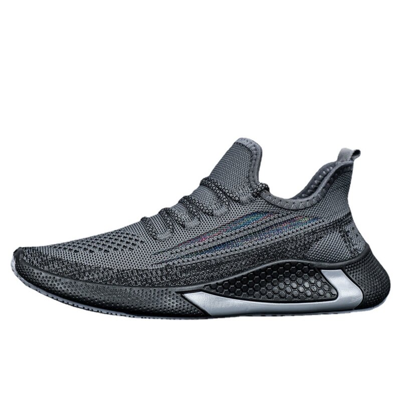 2023 Men's Shoes Spring 2023 New Foreign Trade Soft Bottom Breathable Casual Shoes Flying Woven Casual Sports Shoes