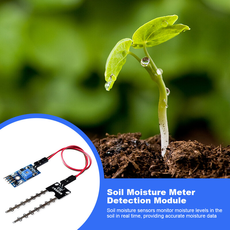 Smart Electronics Soil Moisture Hygrometer LM393 Digital Humidity Sensor Module Board 5V High Precision for Arduino DIY