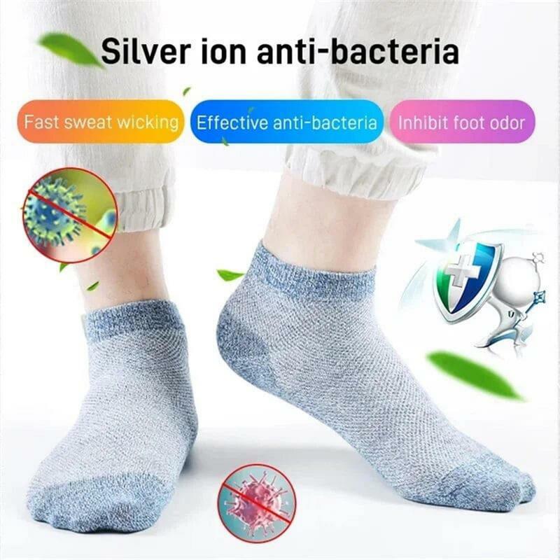 5 Pairs Breathable Summer Socks Thin Ankle Socks Men Cotton Ankle Socks For Men And Women Thin Mesh Low Cut With Cloth Label
