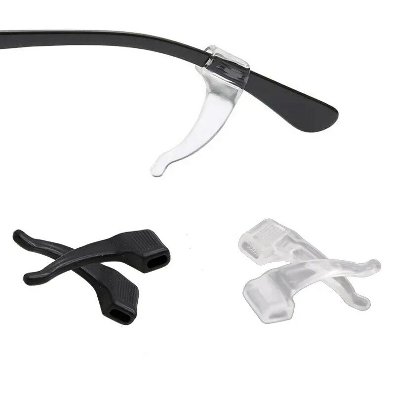 Crochet d'oreille en silicone anti-alde pour lunettes, manchon d'oreille de jambe, fixation rapide, accessoires de lunettes de soleil, poignée anti-chute, support de lunettes, 2 pièces, 40 pièces