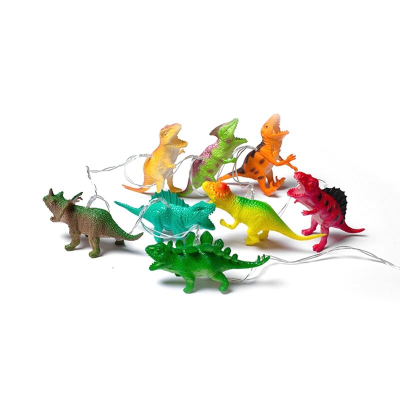 LED Tier String Licht Kinder Dschungel Dinosaurier Geburtstags feier Dekoration Lichterkette Girlande Neujahr Geschenk