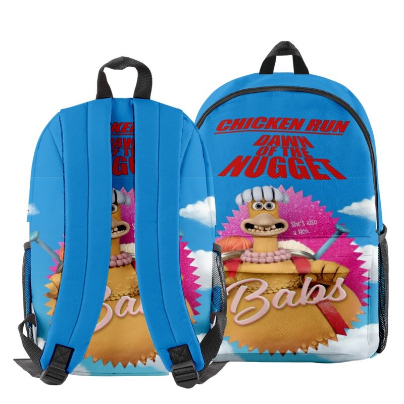 Modne młodzieńcze torby szkolne dla uczniów z kurczakiem plecak na notebooka z nadrukiem 3D Oxford wodoodporne torby podróżne dla chłopców i dziewcząt