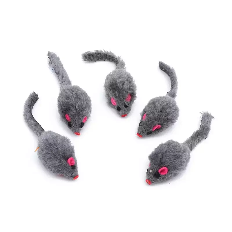 Simulação Plush Mouse Brinquedo Interativo para Gatinho, Catnip, Provocando Pet, Presentes Suprimentos