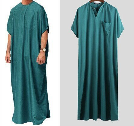 2024 Арабская длинная рубашка Дубай, одежда для исламских мусульманских мужчин в Пакистане, абайя, кафтан, мусульманская мода, размеры 5XL, кафтан