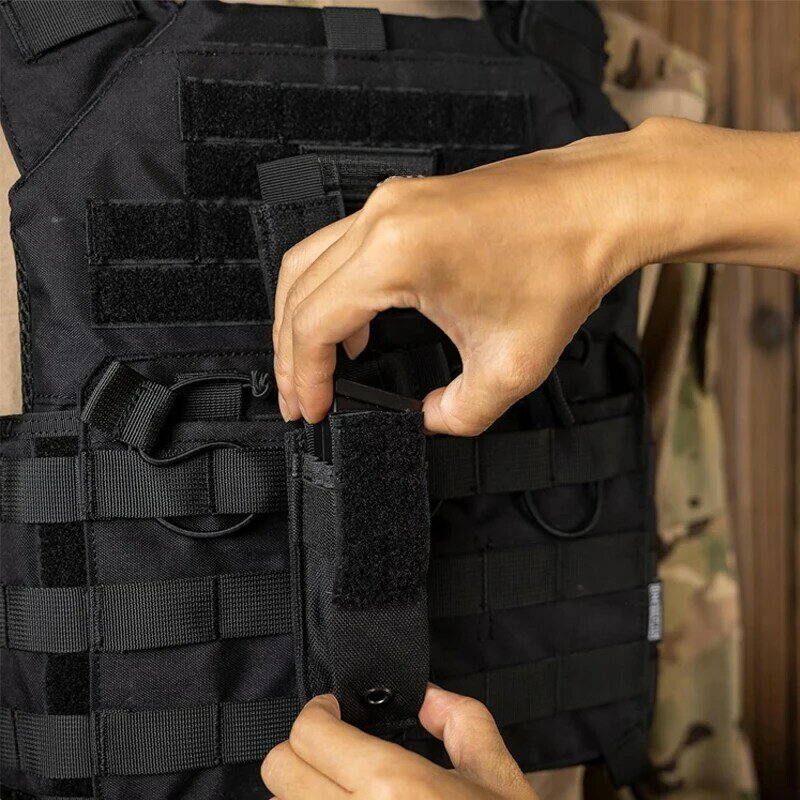 Tactical Magazine Pouch Military Single Pistol Mag Bag Molle Outdoor Hunting Knife Holster Flashlight Pouch Torch Holder Case