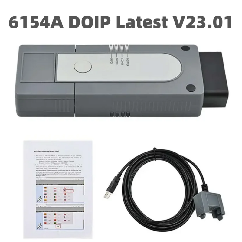 أحدث أدوات wi-fi وusb 6154A DOIP 23.01 diagositc ، يمكن أن تغطي FD ، كل وظائف الطراز