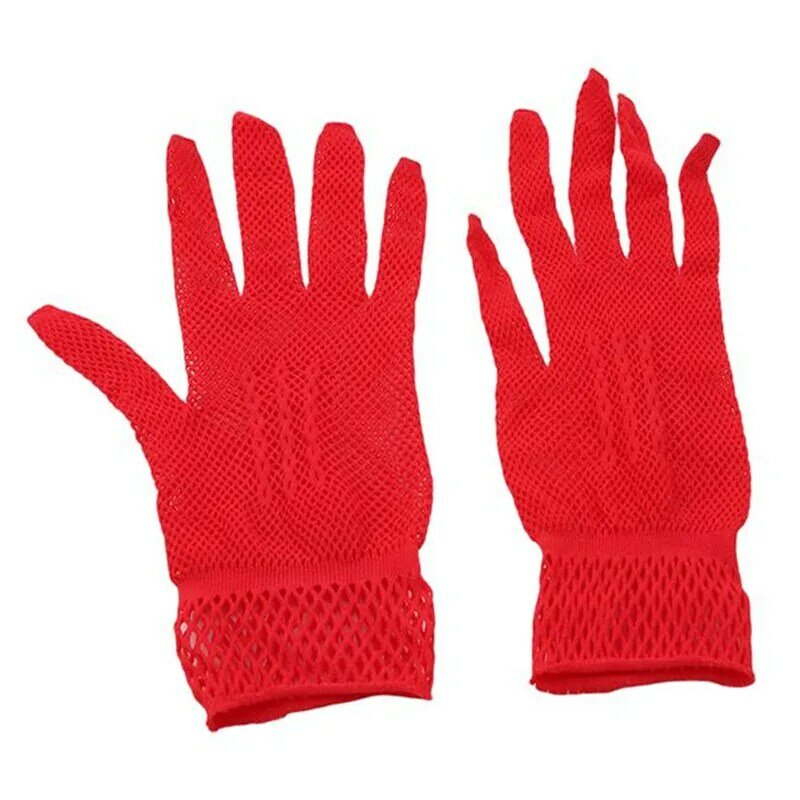 Women Summer Uv-Proof Driving Gloves Mesh Fishnet Gloves Mesh Solid Thin Summer Women Gloves Mitten Animals Gloves Woman