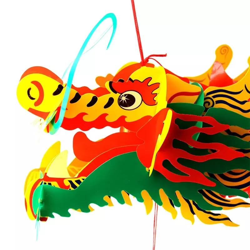 السنة الصينية الجديدة الربيع مهرجان التنين فانوس البلاستيك فانوس معلق الحلي للزينة