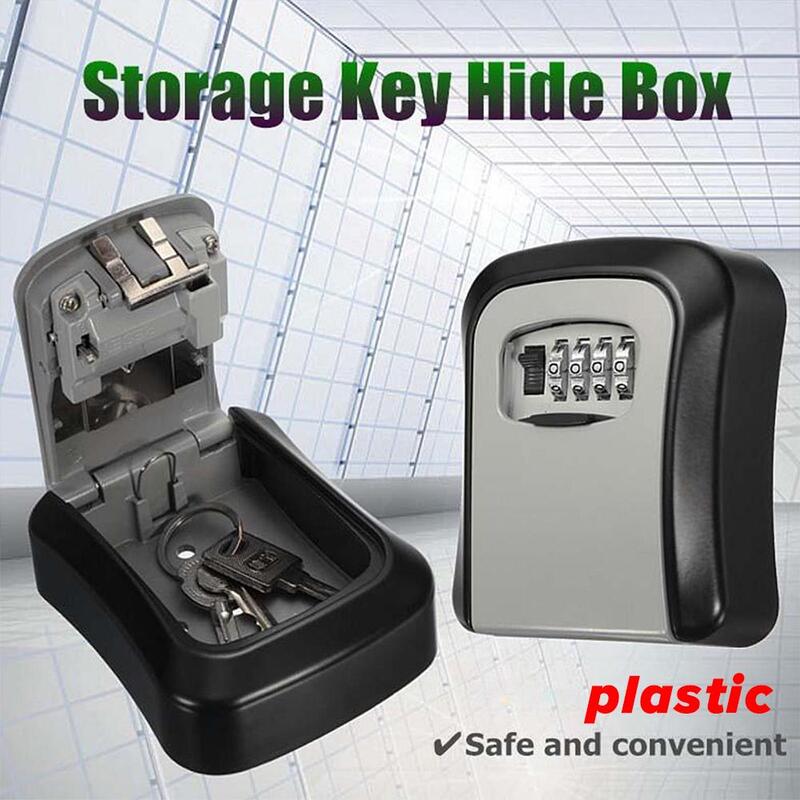 Wall-mounted Key Lock Box Password Security Anti-theft Lock Large Capacity Home Office Homestaykey Door Storage Box Organizer