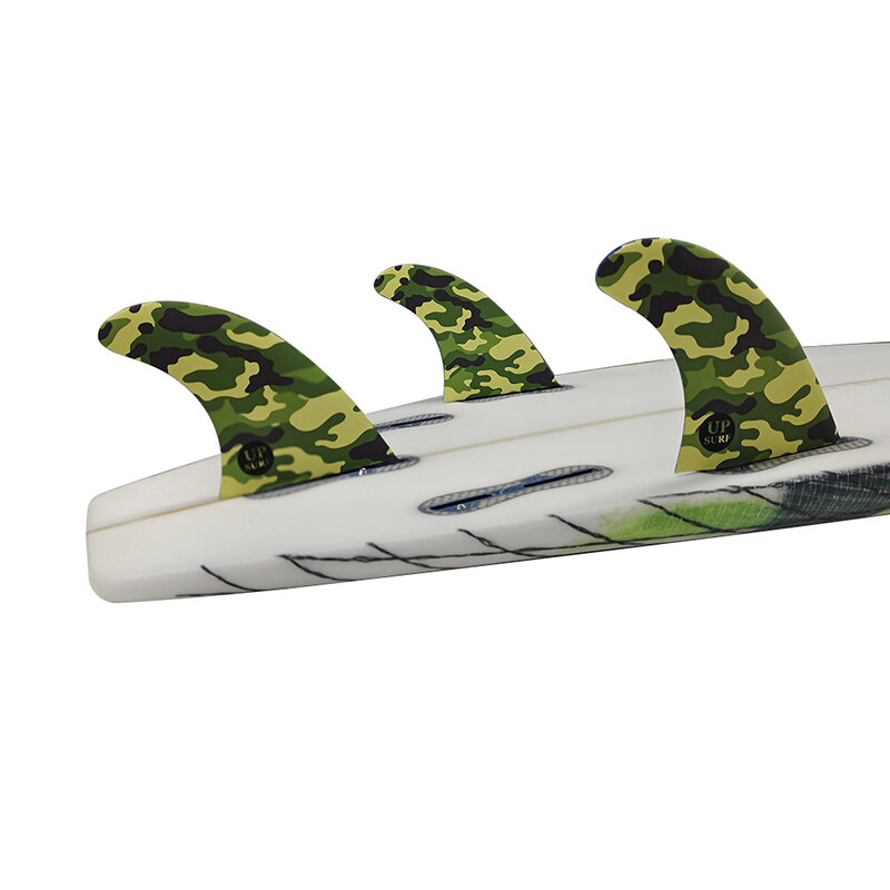 M LeicFins-Palmes de surf UPSURF FCSⅡ G5 TRI Fins, Double Tabs 2, Quilhas Accepte l'ajout de palmes de surf personnalisées, Dropshipping