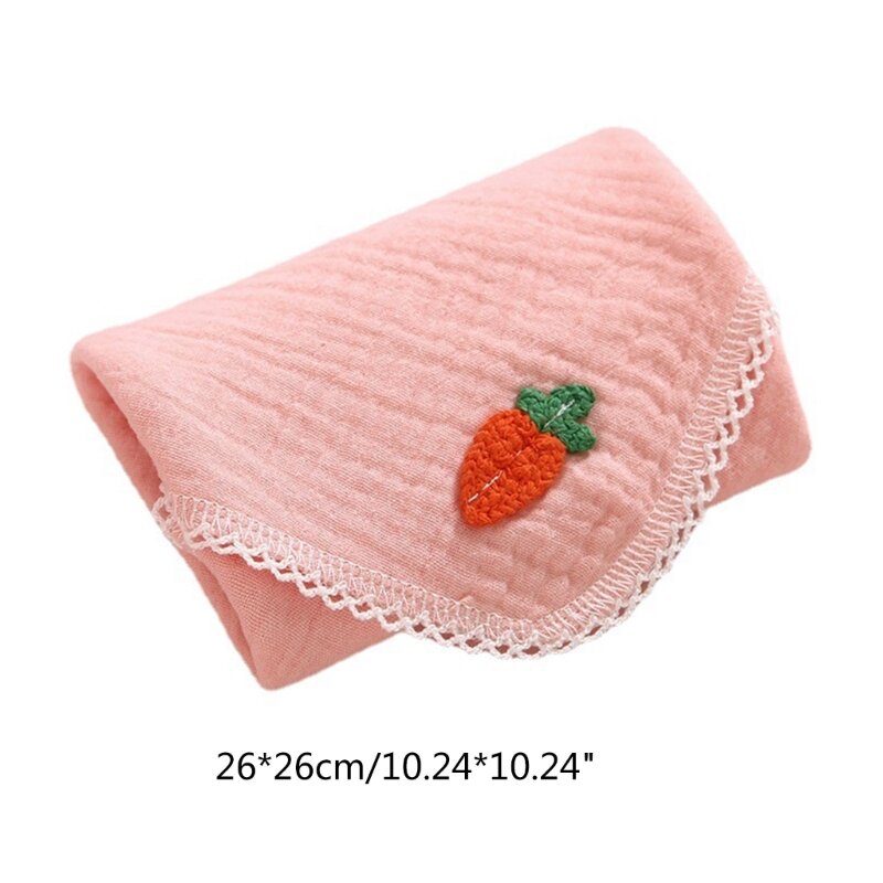 Muslin Towel Soft Wash Cloth Sweat Towel Burp Cloths Infants Multifunctional Bib