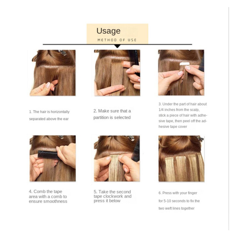 Taśma w przedłużeniach włosów naturalne 100% doczepy z ludzkich włosów Pre związane włosy kapsułki Microlink kapsułki włosy