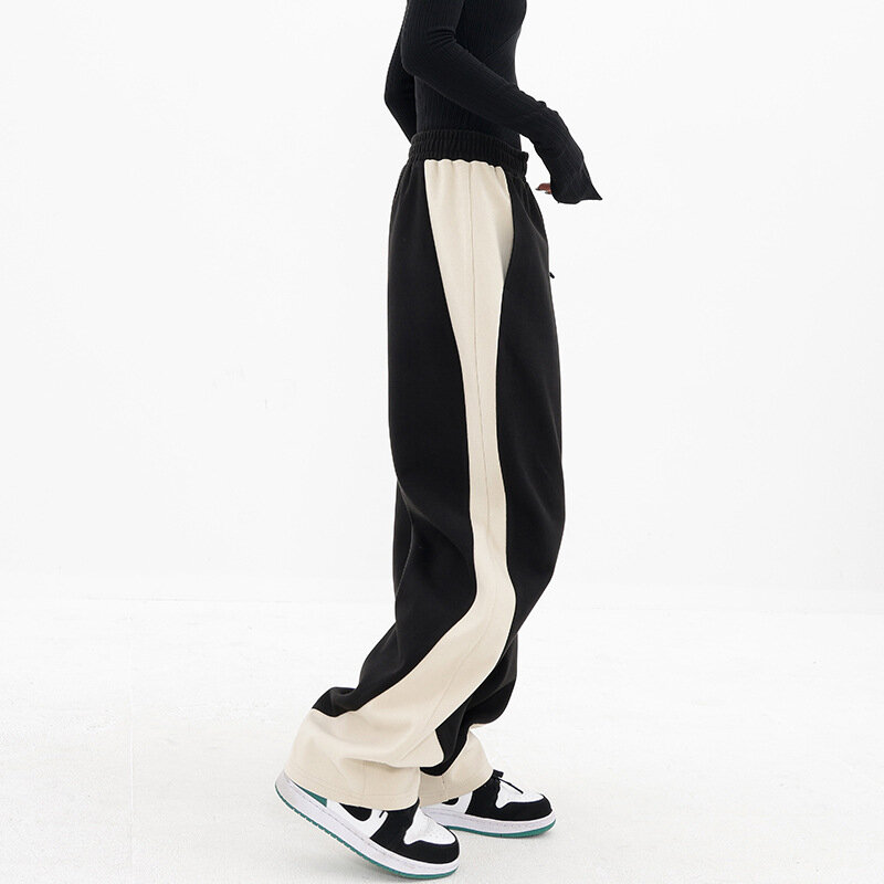 Pantalon de sport décontracté pour femmes, banane, couture, ample, jambes larges, sarouel, Design, pour Couple, printemps, 2023