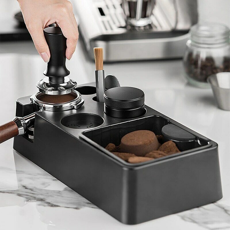 /58mm abs Kaffee Sieb träger Rack Verteiler halter Espresso Manipulation matte Ständer Espresso Klopf box Kaffee geschirr