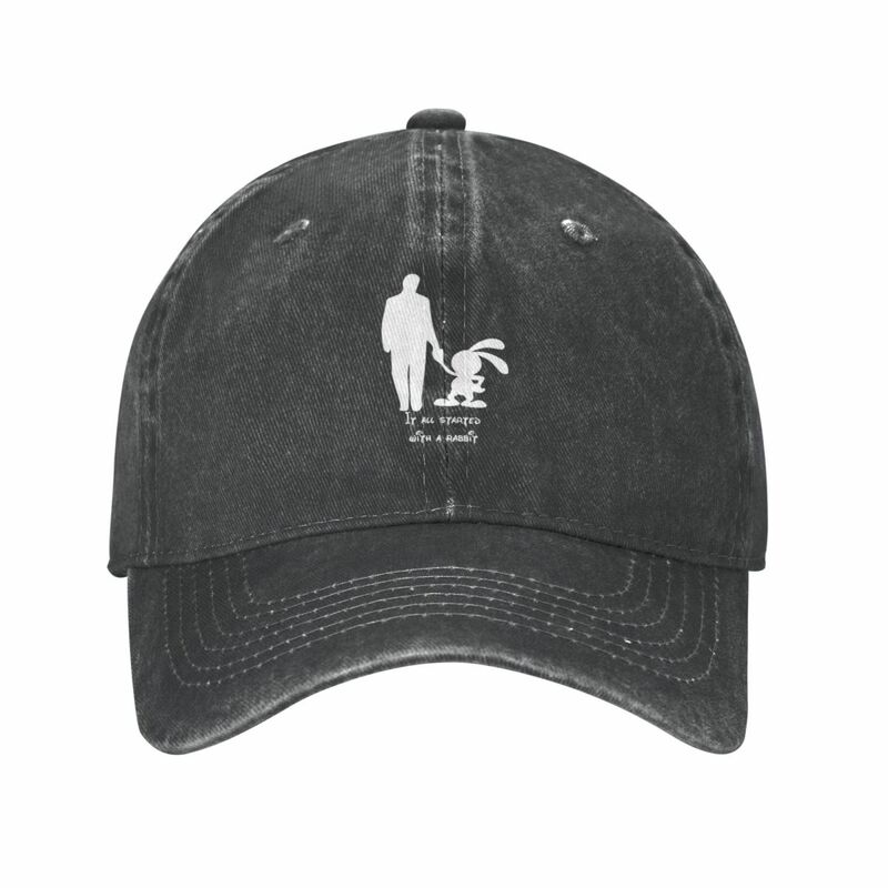 قبعة رعاة البقر الرغوية العتيقة للرجال والنساء ، قبعة جولف سوداء ، قبعة بيسبول للرجال ، تم إنشاؤها جميعًا بحفلة أرنب