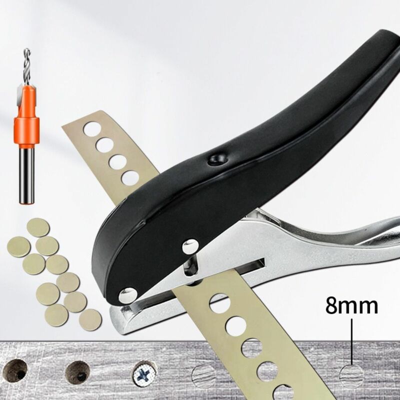 Pince de poinçonnage pour cuir, outil de travail de calcul de trous, 5mm, 6mm, 8mm, 10mm