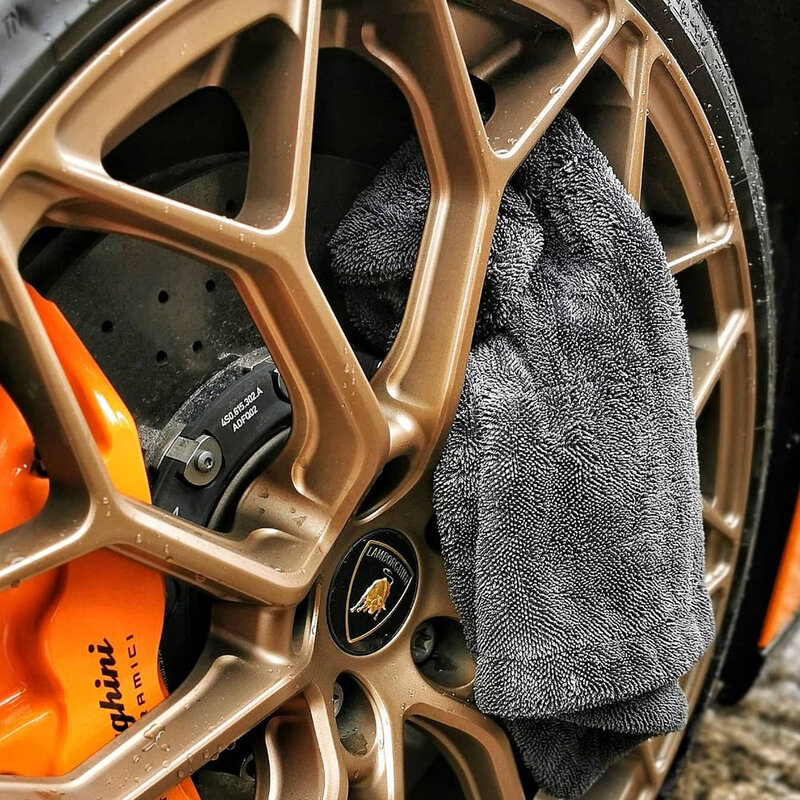 Detailingking 1200gsm torção de microfibra toalha de secagem profissional super macio toalhas de pano de limpeza do carro para o detalhamento do automóvel