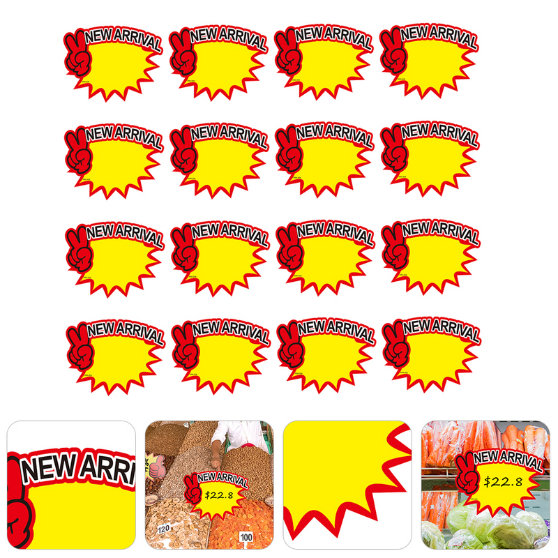 Commodity Price Tag Promotion Sale Paper Signs Explosion Sticker Signs Price Label For Supermaket Store