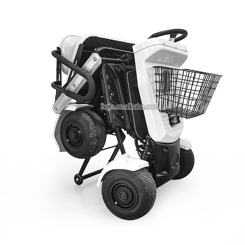 Nowe produkty 2-miejscowy składany 4-kołowy deskorolka do golfa Hulajnoga elektryczna do golfa z golfem
