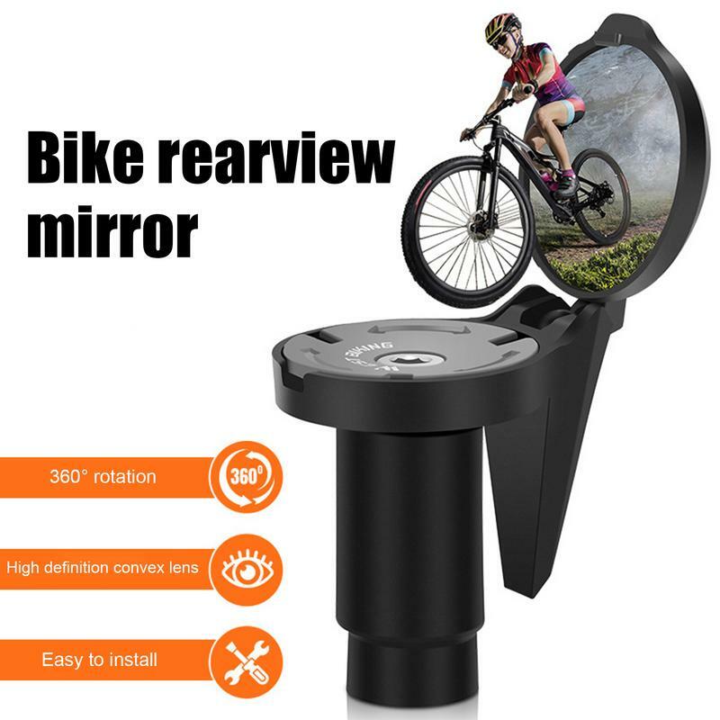 Rétroviseur de guidon de vélo, rotatif à 360 °, anti-absorbe ouissement, convexe, professionnel