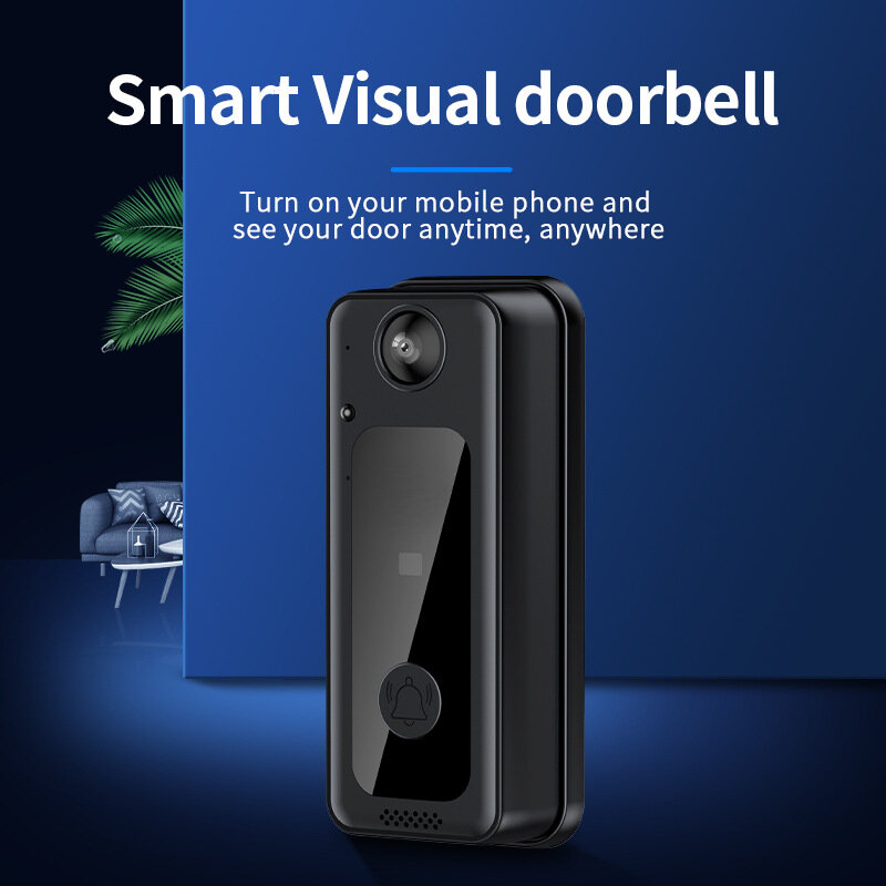 Smart Wireless Doorbell รีโมทแอปควบคุมสมาร์ทโฮมระบบรักษาความปลอดภัยกล้อง Call Intercom HD กลางแจ้งแหวนกระดิ่ง