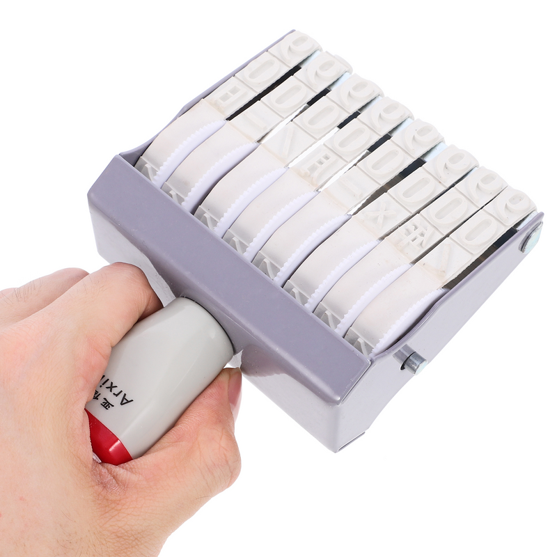 Data Stamp palmare Stamper File accessorio piccoli timbri combinati rotanti multiuso portatili