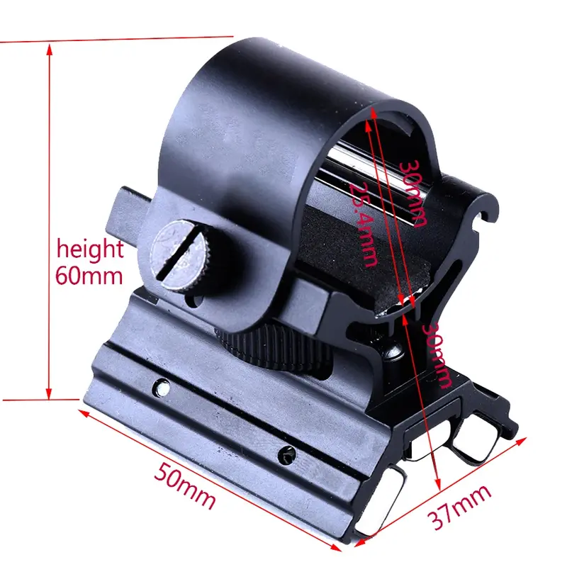 Pistola de Mira magnética de tres lados, linternas magnéticas, montaje de 25,4/30MM, fuerte succión, soporte X, soporte de antorcha láser