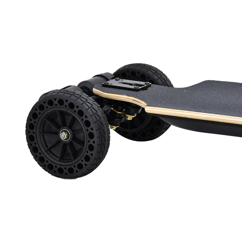 Monopatín eléctrico motorizado personalizado profesional, tabla larga de 4 ruedas, cubierta de madera, precios