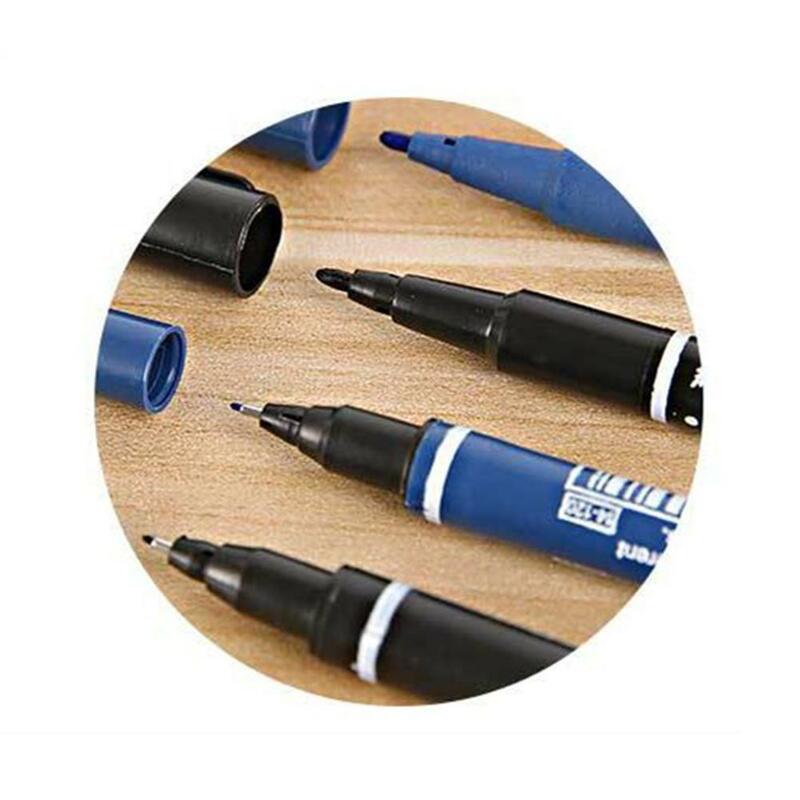10 pçs/caixa double-end highlighter caneta marcador caneta desenho canetas de pintura artigos de papelaria de arte suprimentos d15